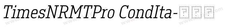 TimesNRMTPro CondIta字体转换